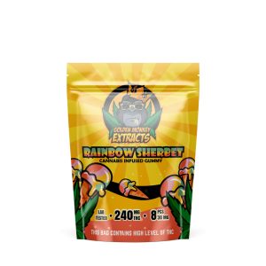 Buy Golden Monkey Extracts Rainbow Sherbet Gummies Online Green Society