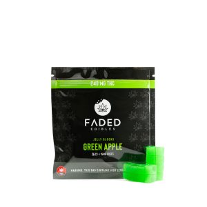 Buy Faded Cannabis Co. Green Apple Jelly Blocks Online Green Society