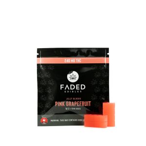 Buy Faded Cannabis Co. Pink Grapefruit Jelly Blocks Online Green Society