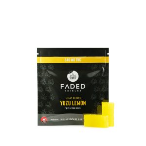 Buy Faded Cannabis Co. Yuzu Lemon Jelly Blocks Online Green Society