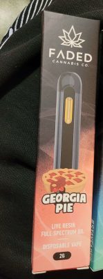 Faded Cannabis Co. 2mL Live Resin Vape Pens photo review