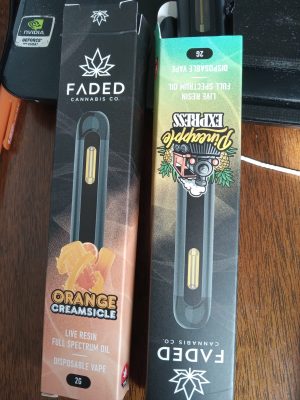 Faded Cannabis Co. 2mL Live Resin Vape Pens photo review